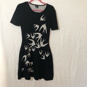 Alexander McQueen Swallow Pointelle sweater dress
